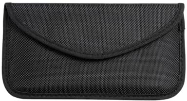 WHYCNJL 1 Stück Anti Tracking Handyhülle Für Smartphone Display Max 6.5 Zoll Faraday Tasche Handytasche Strahlenschutz Nanofibres Métalliques Schwarz