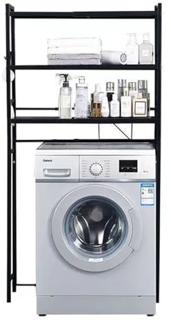 FairyHover Verstellbares Badezimmerregal Über Der Waschmaschine Und Dem Trockner, Lagerregal Für Die Waschküche, Platzsparende Regaleinheiten, Lagerregal Für Die Inneneinrichtung A,50-75 * 26 * 157CM