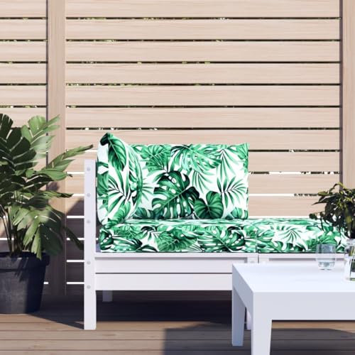 Tidyard Palettenkissen 3 STK.Palettensofa-Kissen Palettensofa-Auflage Polster Auflage Sitzkissen Palettenpolster Stuhlkissen Sitzauflage Sitzpolster Deko Blattmuster Oxford-Gewebe