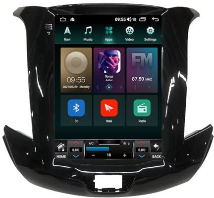 MIVPD Autoradio für Cruze 2015-2020 Android 15 Stereo mit 9,7-Zoll-Touchscreen-Unterstützung 5G WiFi Wireless CarPlay Android Auto GPS Navigation BT USB DSP SWC Rückfahrkamera FM Radio,TS 9863