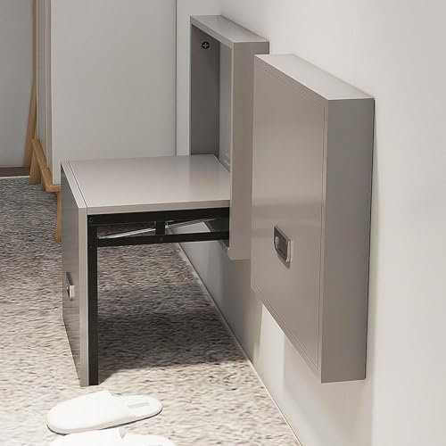 Faltbarer Wandhocker - Ultra -dünner Klappstuhl - geeignet für Kamine, Balkone, Kleiderschränke, Badezimmer,A