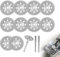 12PCS 22mm Diamond Cutting Wheel, Gemstones Glass Cut Off Discs with 2pcs 3mm Arbor Shafts Mandrel Cutting Discs for Dremel Rotary Tools for Glass Metal Ceramics Rock Cutting Gem Stone Carving