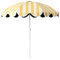 WBQYIPD Sombrilla de playa a rayas de 150 cm for exteriores, jardín, patio, ligera y ajustable, for balcón, césped y piscina.