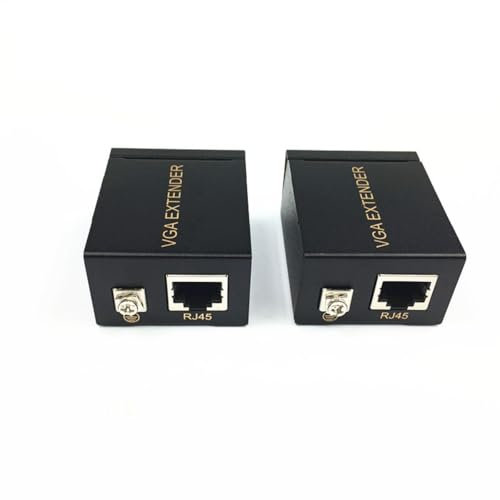 Iuhtrb Bouchons Jouez VGA Extender 100m VGA Cat5e Cat6 Extender Pour Une Transmission Vidéo Sonore En Toute Transparence Dans Les Salles Classe