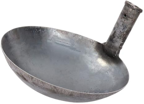 ORFOFE Louche Fer Épaisse à Manche Long pour Usage Domestique et Ergonomique Cuillère à Eau Réutilisable pour Cuisine et Jardinage