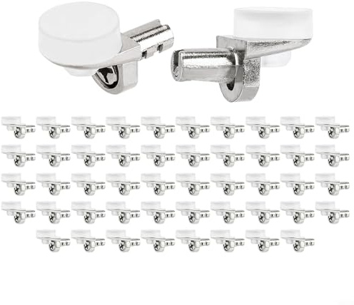 50 Stück 5 mm modifizierbare U-Stifte für Küchenschrank, Metallregalstützen, kompatibles Regal, 7 mm Löcher im Schrank, Kleiderschrank mit Display