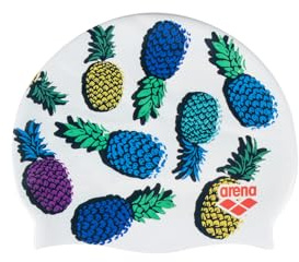 Badekappe Arena Silikon Swim Cap Schwimmkappe Tropical Ananas