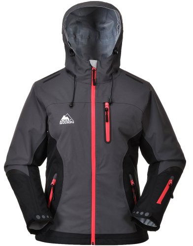 Cox Swain Damen Titanium Funktions/Hardshelljacke Kabru 8.000 Wassersäule 5.000 Atmungsakt., Colour: Grey/Black - Pink Zipper, Size: S