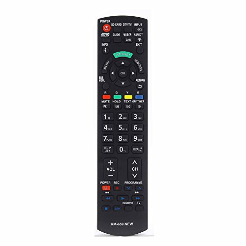 Replacement Remote Control for Panasonic Tv`s TX-L32C4B, TX-L32C4E, TX-L32CX3E, TX-L32E3B, TX-L32E3E, TX-L32S20B, TX-L32S20BA, TX-L32S20E, TX-L32S20ES, TX-L32S20L, TX-L32U2B, TX-L32U2E, TX-L32U3B, TX-L32U3E, TX-L32UX3E, TX-L32X20B, TX-L32X20E, TX-L32X20L, TX-L32X25E, TX-L32X25ES, TX-L32X3B, TX-L32X3E, TX-L37E3B, TX-L37E3E, TX-L37S20B, TX-L37S20BA, TX-L37S20E, TX-L37S20ES, TX-L37S20L, TX-L37U2B, TX-L37U2E, TX-L37U3B, TX-L37U3E, TX-L42E3B, TX-L42E3E, TX-L42S20E, TX-L42U2B, TX-L42U2E, TX-L42U2L, TX-L42U3B, TX-L42U3E, TX-LF32S20, TX-LF37S20, TX-LF42S20, TX-P37C2B, TX-P37C2E, TX-P37X20B, TX-P37X20E, TX-P37X20L, TX-P37X25E, TX-P37X25ES, TX-P42C2B, TX-P42C2E, TX-P42C2L, TX-P42C3B, TX-P42C3E, TX-P42C3J, TX-P42CX3E, TX-P42S20B, TX-P42S20BA, TX-P42S20E, T