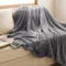 Bedsure Fleece Throw Blanket for Sofa - Soft Cosy Fluffy Blankets for Bed, Warm Single Throws for Audlts, Silver Grey, 130x150 cm