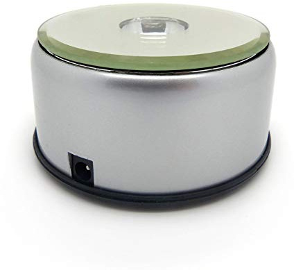 LED Turntable for 3D Glass Figures Coaster Base with Colour Changer Turntable with 4 LEDs