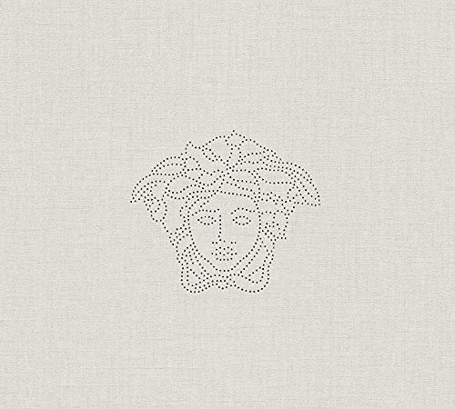 Luxury Wallpaper Versace 3 Non-Woven Wallpaper 3.30 m x 0.70 m Grey Silver Made in Germany 329501 32950-1