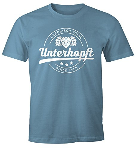 MoonWorks Chronisch Unterhopft Total Herren T-Shirt Since Ever Fun-Shirt