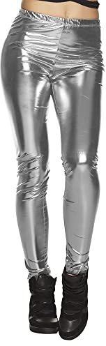 Boland - Leggings Glance, glänzend, Stretch, Blickdicht, für Damen, Karneval, Fasching, Fastnacht, Halloween, Mottoparty, 70er