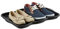 Relaxdays Set of 2 Shoe Tray, Hallway Storage, Muddy or Wet Boots, Wellies & Trainers, 3 x 38 x 50 cm, Plastic, Black