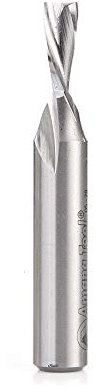 Amana Tool HSS1657 Double Flute Spiral Router Bits Metal Aluminum Cutting 5/16 D x 3/4 x 1/2 Inch Shank Down-Cut Router Bit High Speed Steel