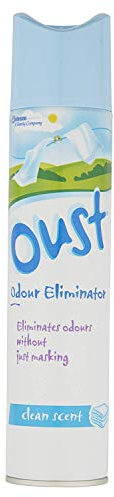 Oust 2 x Aerosol Clean Scent, 300ml