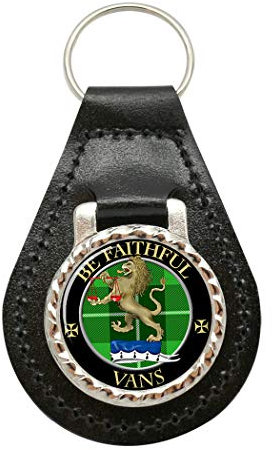 Giftshop UK Vans Clan Écossais Cuir Clé Fob
