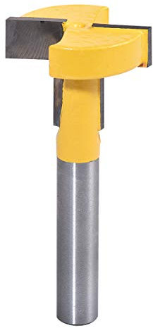 KATUR T-Slot and T-Track Cutter Router Bit, Keyhole Router Bit with 8mm Shank for Carbide Woodworking Milling Cutter (8mm Shank,1.14 Inch Width)