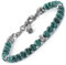 10:10 Edelstahlarmband und 6 mm Natursteine ​​aus Malachit, Armband für Damen und Herren. Verstellbares Armband Made in Italy…