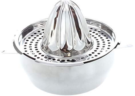 Stainless Steel Manual Juice Reamer Orange Glass Lemon Lime Squeezer