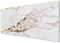 Gold Marble XXL Mouse Pad - White / 900 x 400
