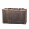 XJJUN Vintage Koffer, Leder Koffer Koffer Vintage Leder Koffer Aufbewahrungsbox Dekorative Ornamente Für Schaufenster Foto Requisiten (Farbe : Braun, Größe : 48x28x15cm)