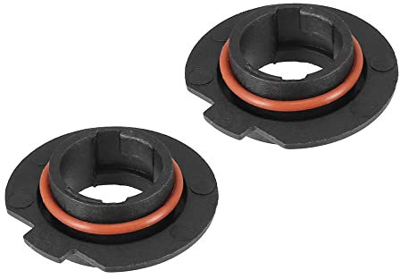 X AUTOHAUX 2pcs H7 LED Headlight Adapter Base Bulb Sockets Holder for Car Black