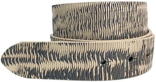 BELTINGER Wechselgürtel aus Vollrindleder Metall-Optik ohne Schnalle 4 cm | Druckknopf-Gürtel Metallic-Look Damen Herren 40mm