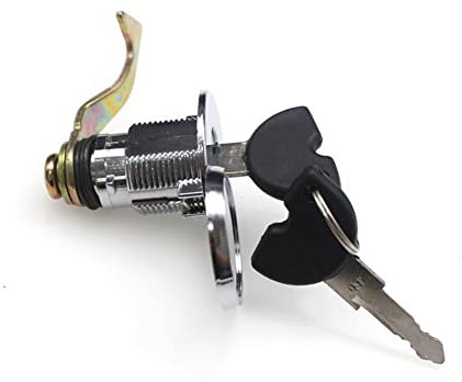 Serratura Del Bagagliaio Della Moto con 2 Chiavi, Lucchetto per Coda per Motocicletta Asudaro Lucchetto per Bagagliaio Rotondo Lucchetto per Coda per Moto Scooter Veicoli Elettrici