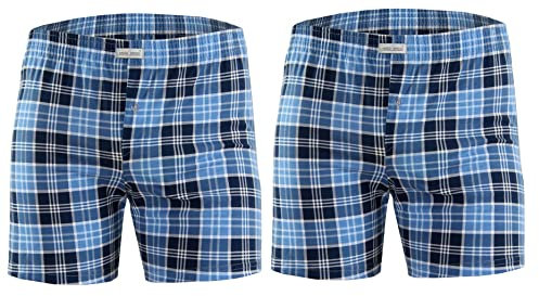 sesto senso Lot de 2 Court Bas Pyjama Homme Coton Pantalon Carreaux XL 23
