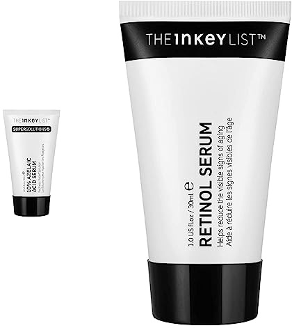 The INKEY List | Azelaic Acid 10% Serum | Supersolutions | 30ml & 1% Retinol Serum bekämpft Falten und Zeichen der Hautalterung 30ml