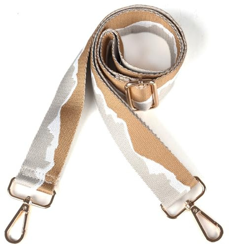 Hibate Taschengurt 3.8cm Breit Taschengurte zum Wechseln Taschenband Schulterriemen Schultergurt für Taschen Trageriemen Taschenriemen Handtaschen Gurt - Grau
