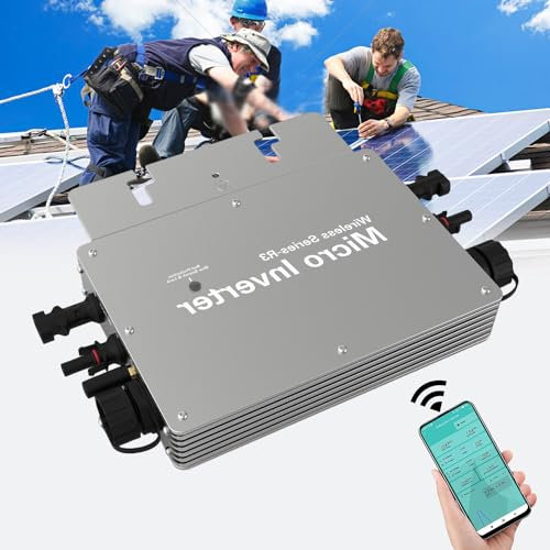YMAOMAO Refroidissement Automatique du Micro-onduleur IP65 de Lien de Grille Solaire d'inverseur Micro de 600W 700W 800W Onduleur de Puissance à Connexion au réseau Micro-onduleur,700W