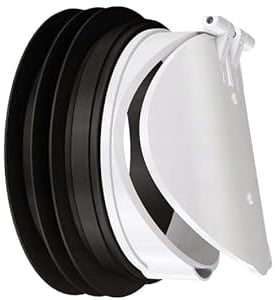 MD Technic Tapón antirretorno para inodoro, tapa para tubo de desagüe, bloqueo de roedores, DN 110 mm, adecuado para montaje vertical y horizontal