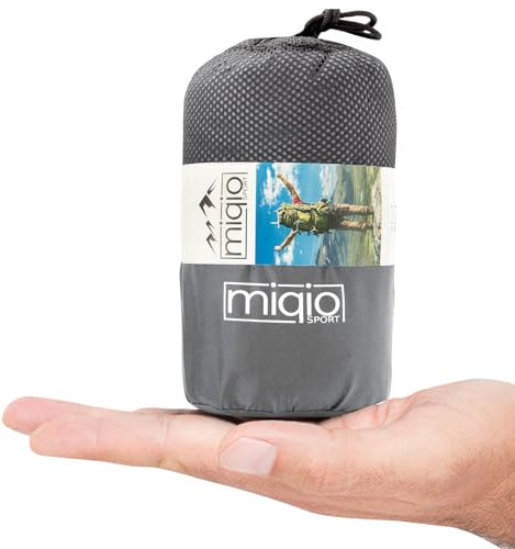 MIQIO® 2in1 Hüttenschlafsack Ultra leicht mit durchgängigem Reißverschluss (Links oder rechts): Dünner Komfort Reiseschlafsack und XL Reisedecke in Einem