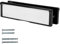 Keypak 10 (27cm) Door Letter Box - Adjustable Letterbox for UPVC Composite Timber Doors (Black/Chrome, 40-80mm)