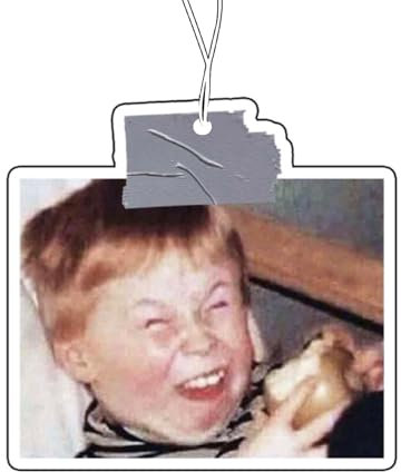 Duftbaum Lustig Auto - Lustiger Junge Duftbaum - Meme Duftbaum - Lufterfrischer witzig Auto - Meme Lufterfrischer (2x Coconut)