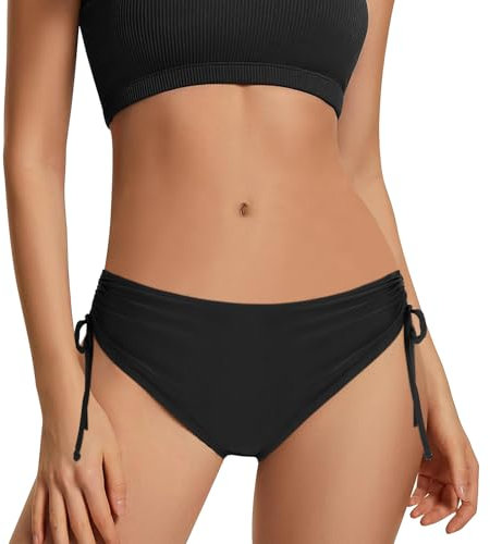 flintronic Braguita de Bikini con Cordón Ajustable para Mujer, Pantalones de Natación de Cintura Baja - Apto para Adolescentes - para Mujeres, Niñas y Adolescentes, L