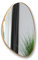 Terra Home Asymmetrischer Wandspiegel Alurahmen, Badezimmerspiegel Flurspiegel Geformter Ankleidespiegel (Gold, 55x73)