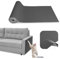 SDLDEER Kratzmatte Katzen, 40cm x 200cm Selbstklebend Kratzmatte Katze Sofa, DIY Trimmbarer Kratzbretter Katze Wand, Kratzteppich Katze Kratzschutz für Schützt Möbel (Dunkelgrau)