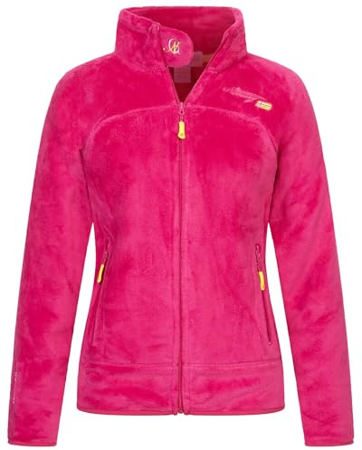 Geographical Norway Damen Teddy Fleece Jacke Herbst Winter Jacke Sweater Übergangsjacke
