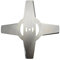 Cabezal De Desbrozadora De Césped De Metal De 150 Mm, Cuchillas De 4 Dientes For Cortacésped Eléctrico, Accesorios Y Herramientas(Silver)