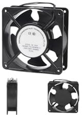 Ventilador Axial Silencioso paraventilador chimenea, 120x120x38mm Chimenea Alta Temperatura Ventilador Axial Chimenea Estufa Ventiladores con Potentes Cuchillas Metálicas,