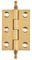 Stainless Steel Self Closing Reversible Door Hinge Brushed Brass Decorative Cabinet Cupboard Door Butt Hinges Gold 2/2.5/3- 1 Pack(2 inch)