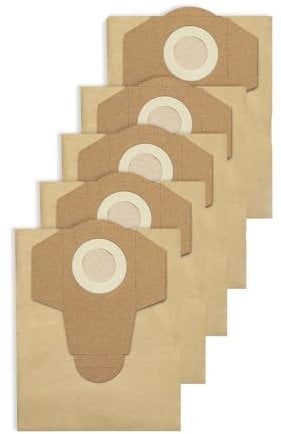 LUMCLEYR 5pcs 20L Dust Bags,Compatible For Einhell,Wet And Dry For BT-VC 1250S Vacuum Cleaner Spare Parts Replacement Accessories,Dust Bag Replacement(5pcs)