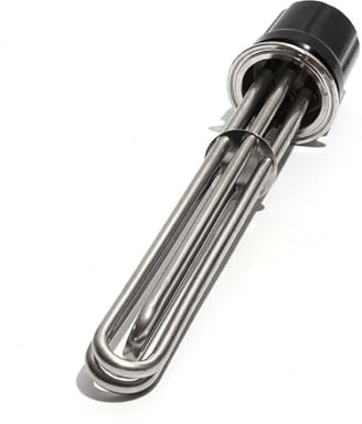 220 V, 4,5 kW, 210 mm Tauchsieder-Heizelement, 2-Tri-Clamp-Anschluss, 63 Flansch, Edelstahl SUS304, for Warmwasserspeicher