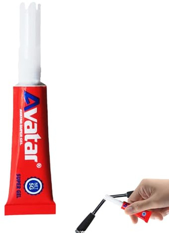 Kbnuetyg Adesivo di Fissaggio per Canna da – Colla liquida Impermeabile da 0,1 oz, Rinforzo in Corda di Resistente all'Acqua per Punte di Canna | Soluzione di Riparazione ad Asciugatura Rapida