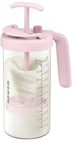 Borosilicate Glass Formula Mixing Pitcher – 32oz True Mixing Capacity, Time Dial for Freshness Tracking, Dishwasher-Safe, BPA-Free Lid, Perfect for Breastmilk Pitcher Method & Multi-Baby Feeding, Pink