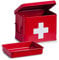 Sir Safety System Zeller 18115 Medizinbox, Metall, rot, ca. 21,5 x 16 x 16 cm, Erste-Hilfe-Kasten, Arznei-Aufbewahrung, Hausapotheke
